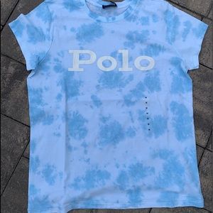 Polo Ralph Lauren Womens tie dye graphic TShirt